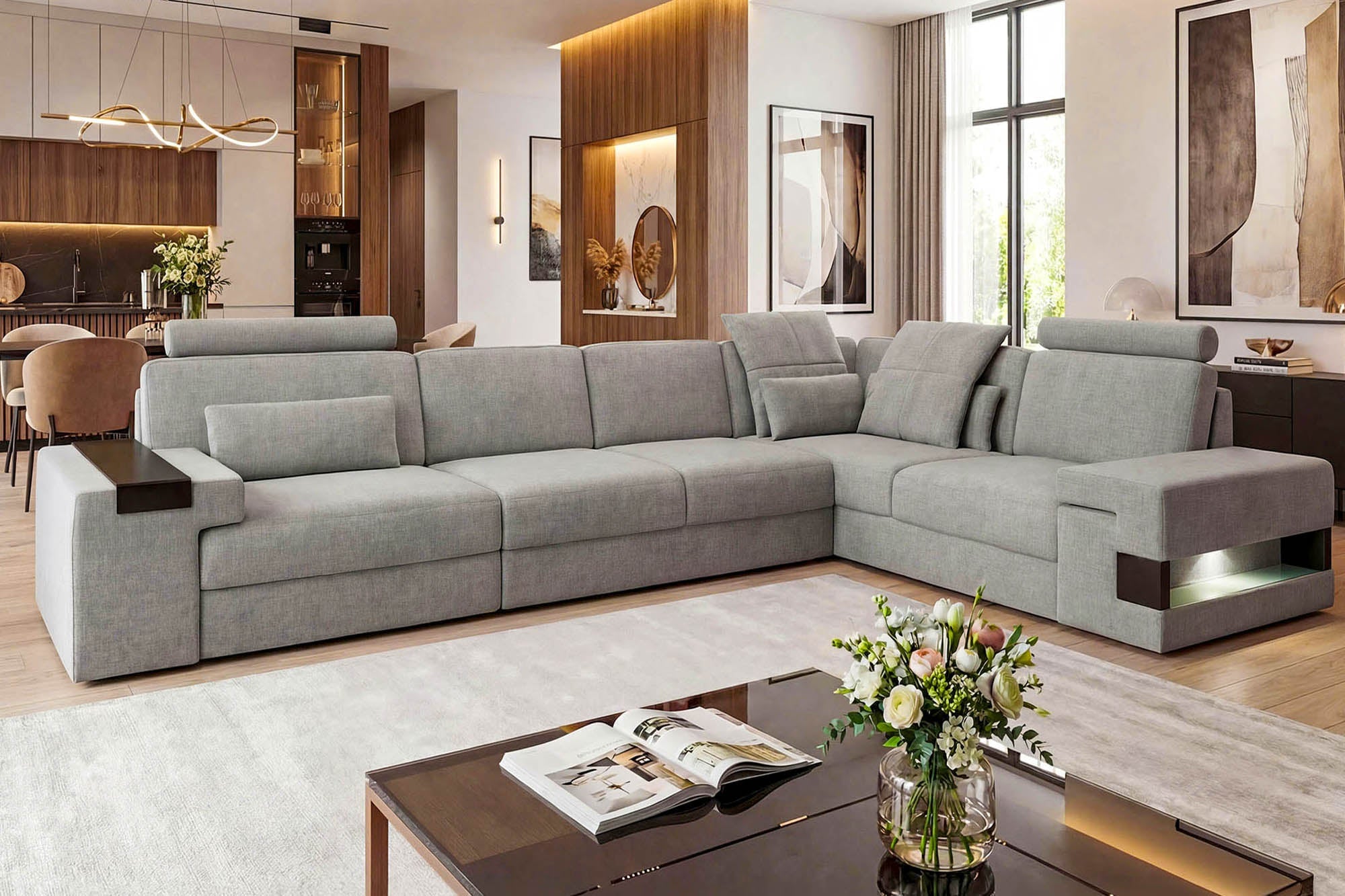 Bruno II [S] Stoff Wohnlandschaft L-Form