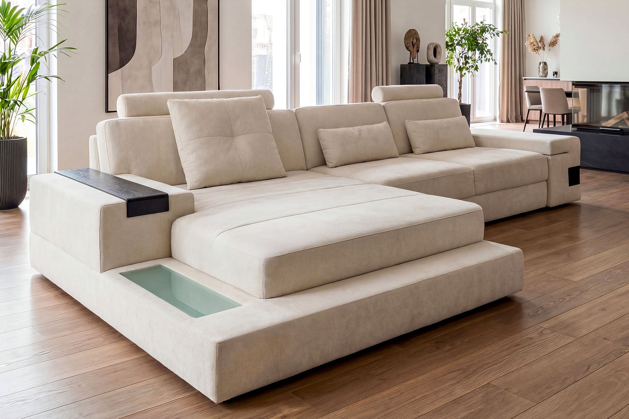 Bruno III [S] Stoffsofa mit Ottomane