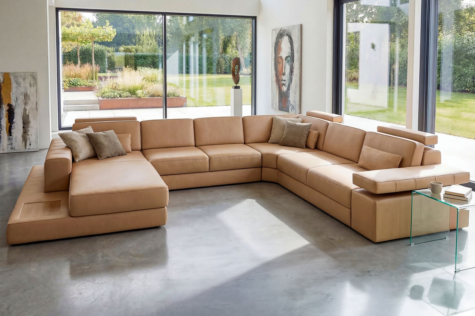 Paul [S] Leder Wohnlandschaft U-Ottomane