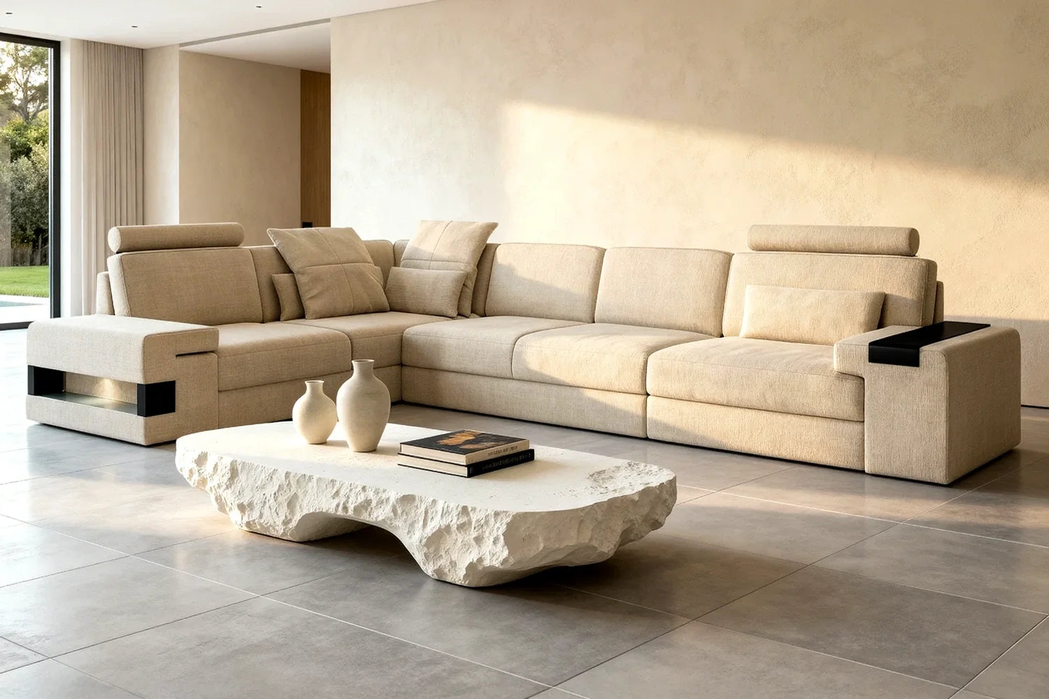 Bruno II [S] Stoff Wohnlandschaft L-Form