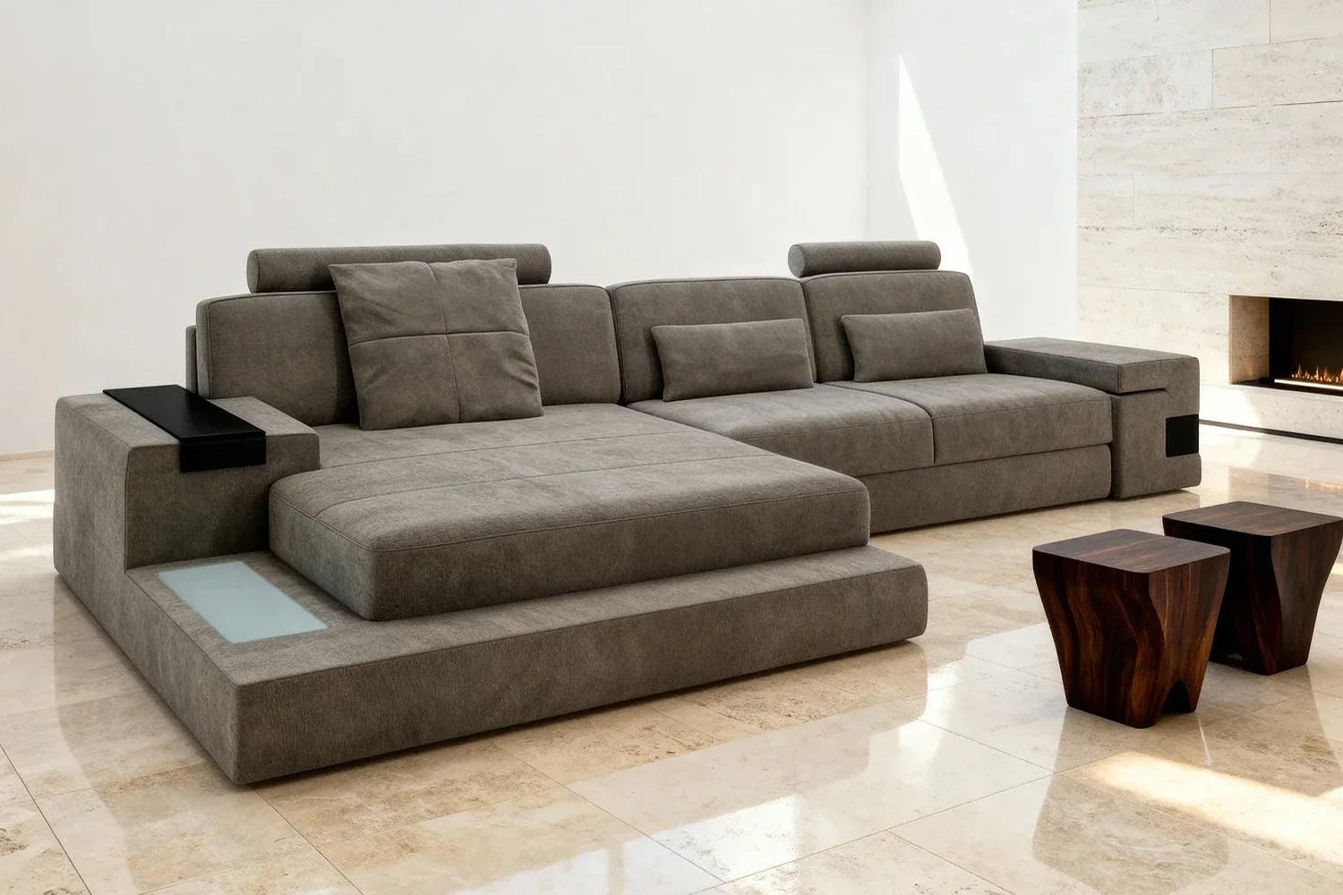 Bruno III [S] Stoffsofa mit Ottomane