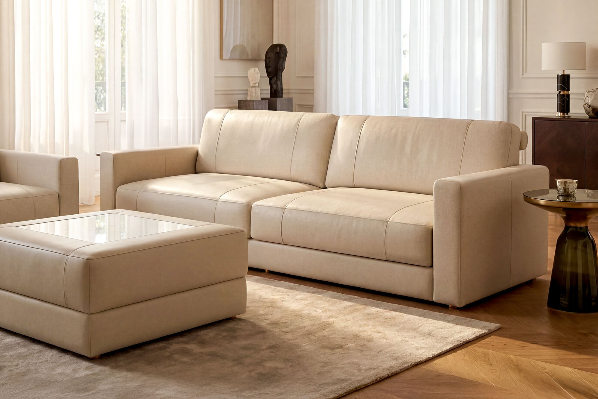 Vincent [S] Ledersofa 3-Sitzer