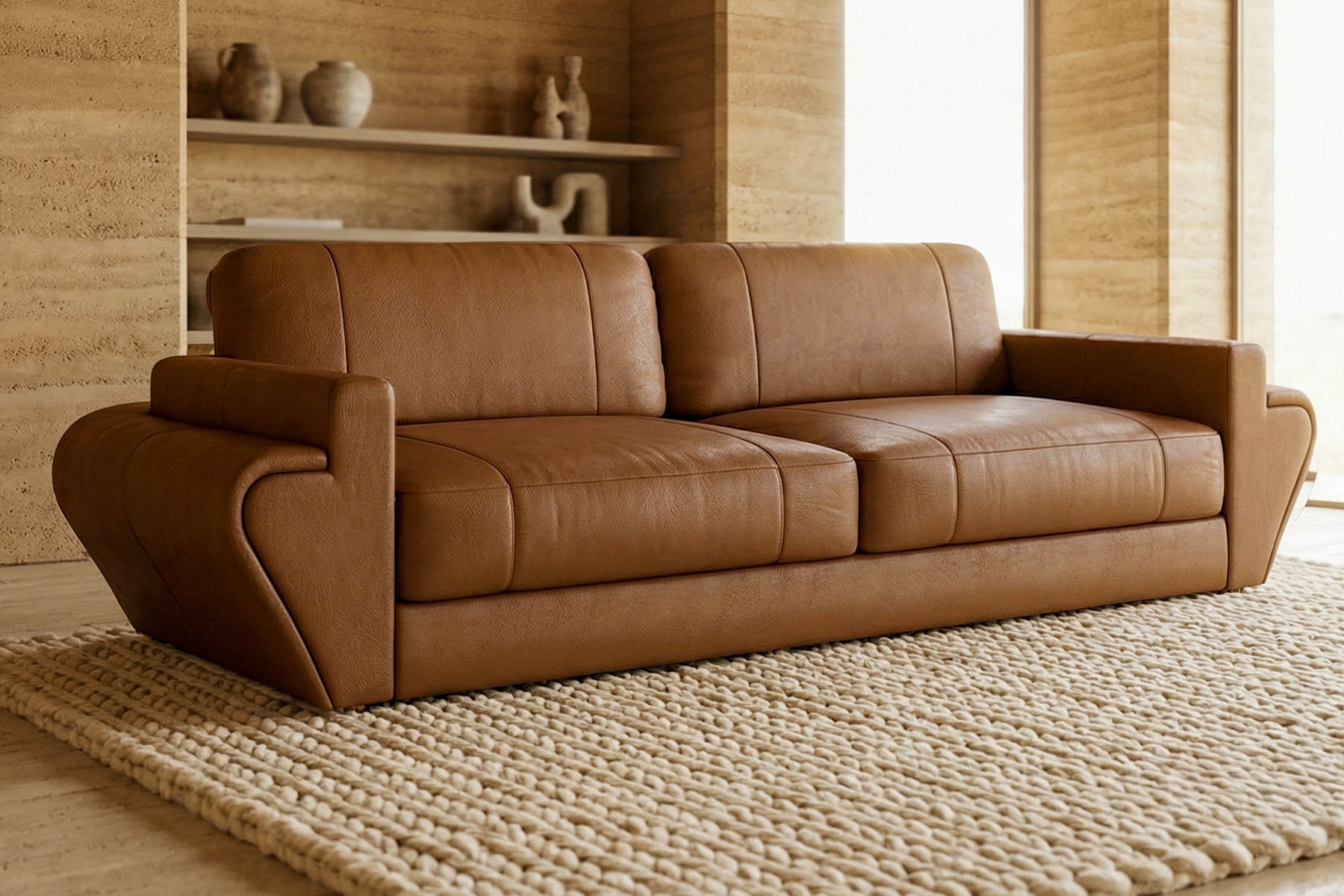 Vincent [S] Ledersofa 3-Sitzer