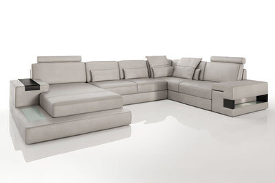 Bruno [S] Leder Wohnlandschaft U-Ottomane