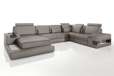 Bruno [S] Leder Wohnlandschaft U-Ottomane