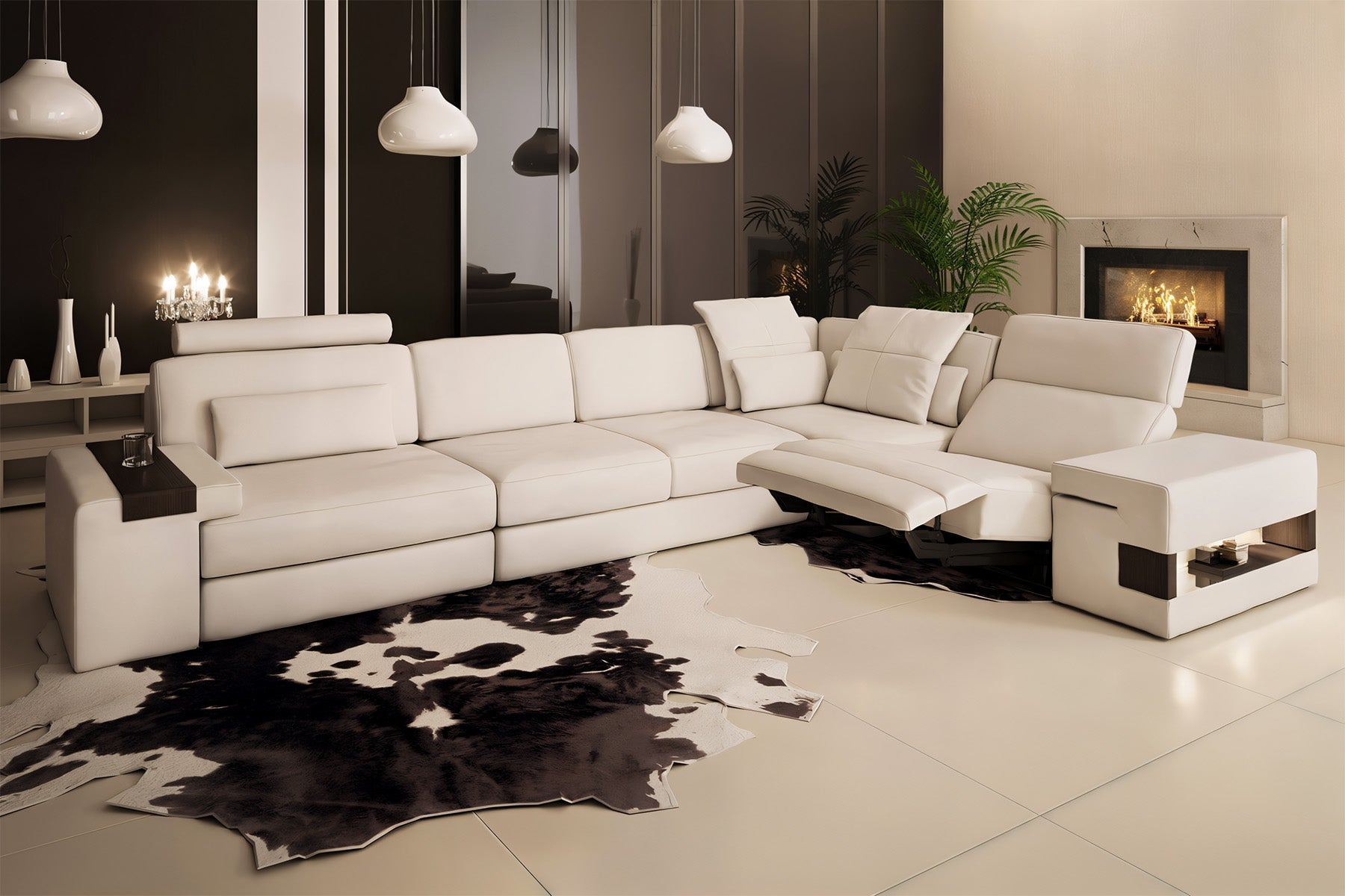 Bruno II [S] Leder Wohnlandschaft L-Form