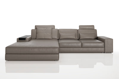 Bruno III [P] Ledersofa mit Ottomane