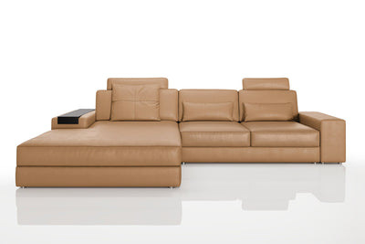 Bruno III [P] Ledersofa mit Ottomane