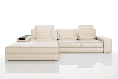 Bruno III [P] Ledersofa mit Ottomane