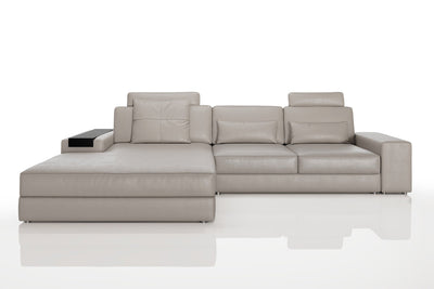 Bruno III [P] Ledersofa mit Ottomane