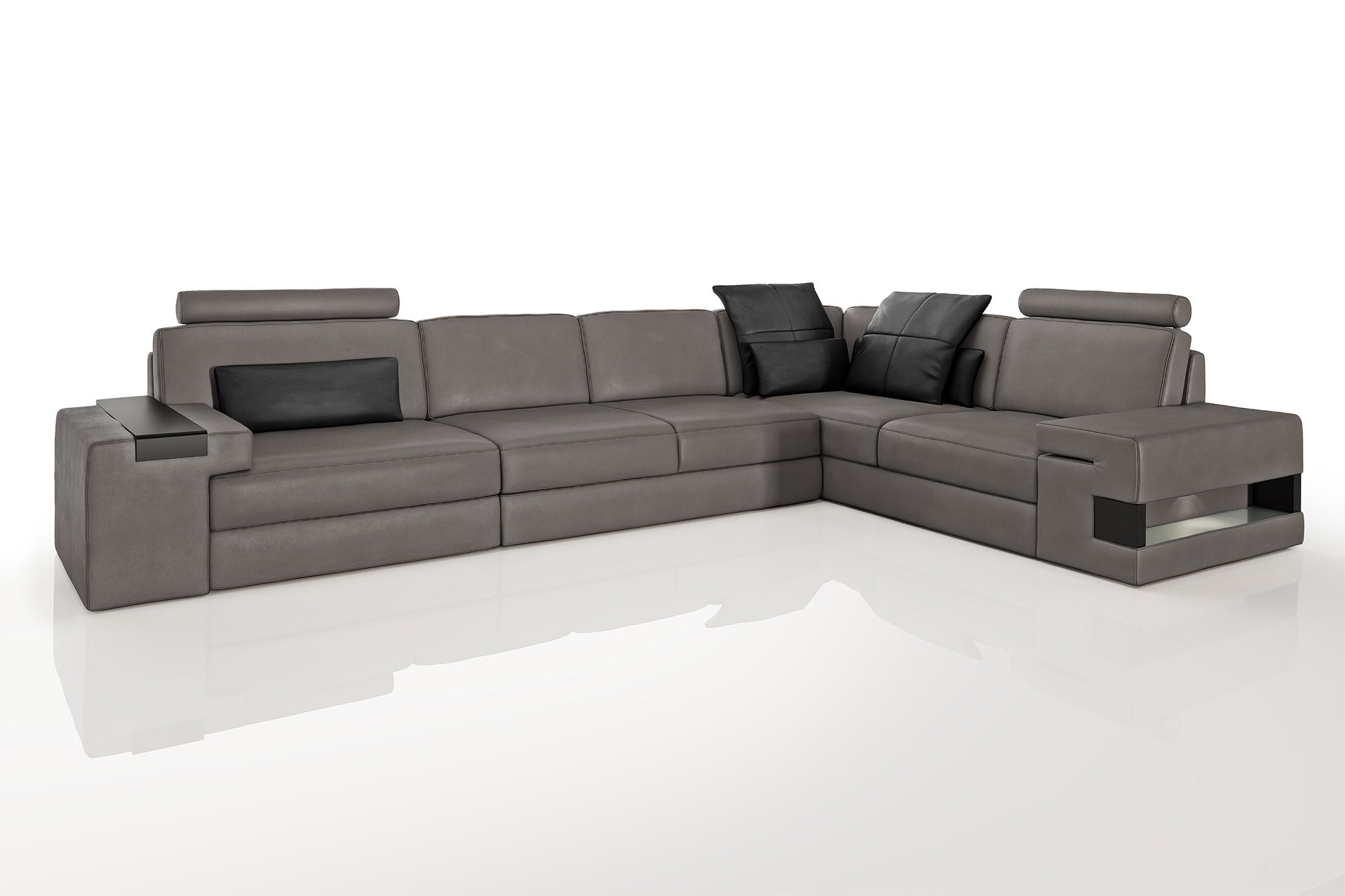 Bruno II [S] Leder Ecksofa L-Form