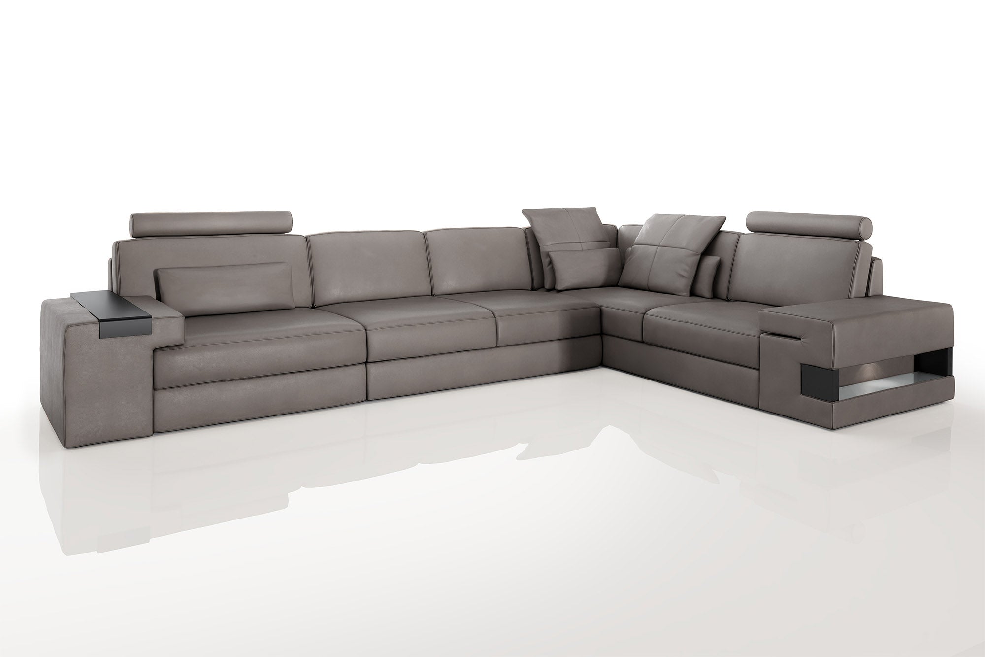 Bruno II [S] Leder Wohnlandschaft L-Form