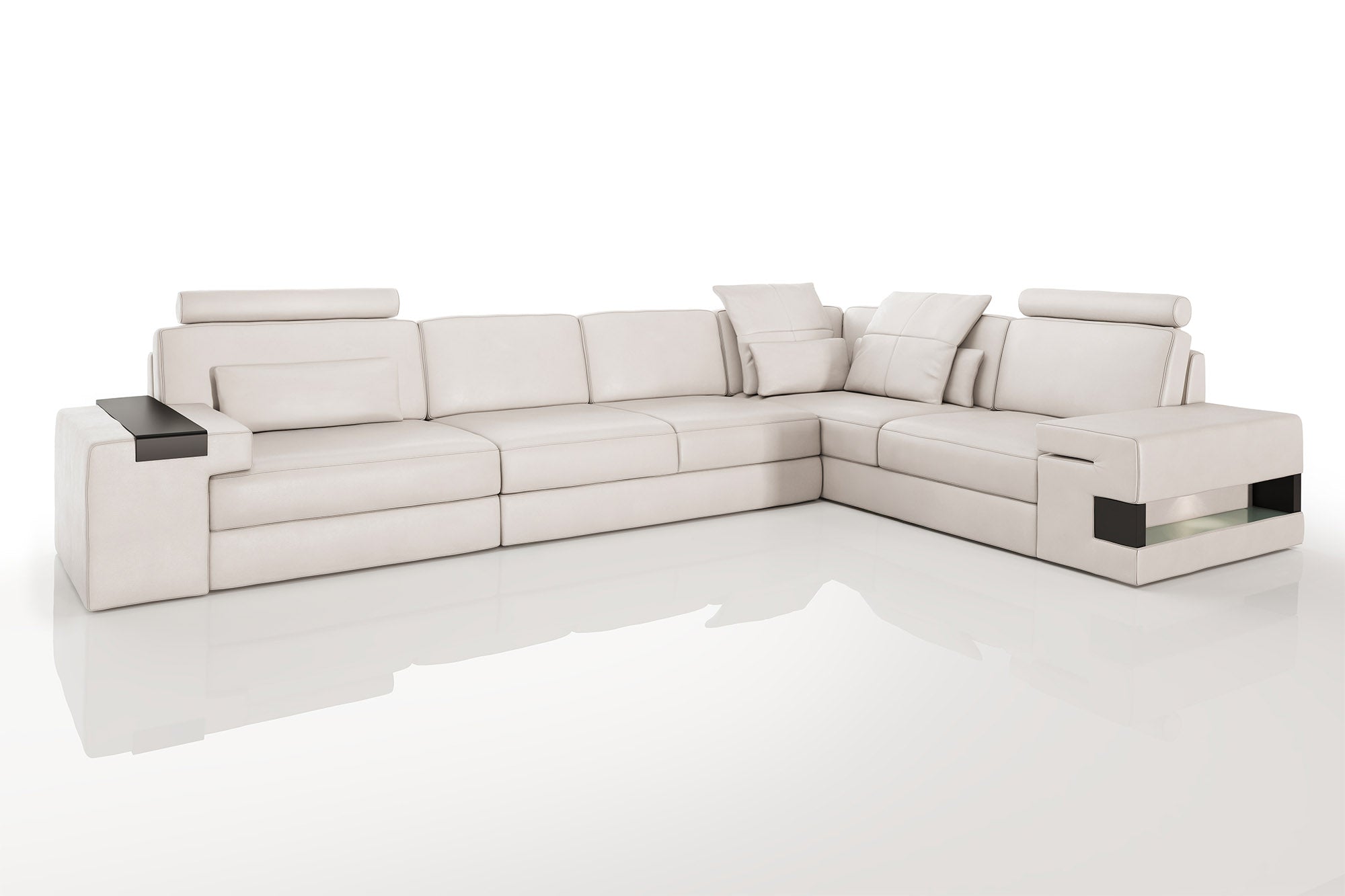 Bruno II [S] Leder Wohnlandschaft L-Form