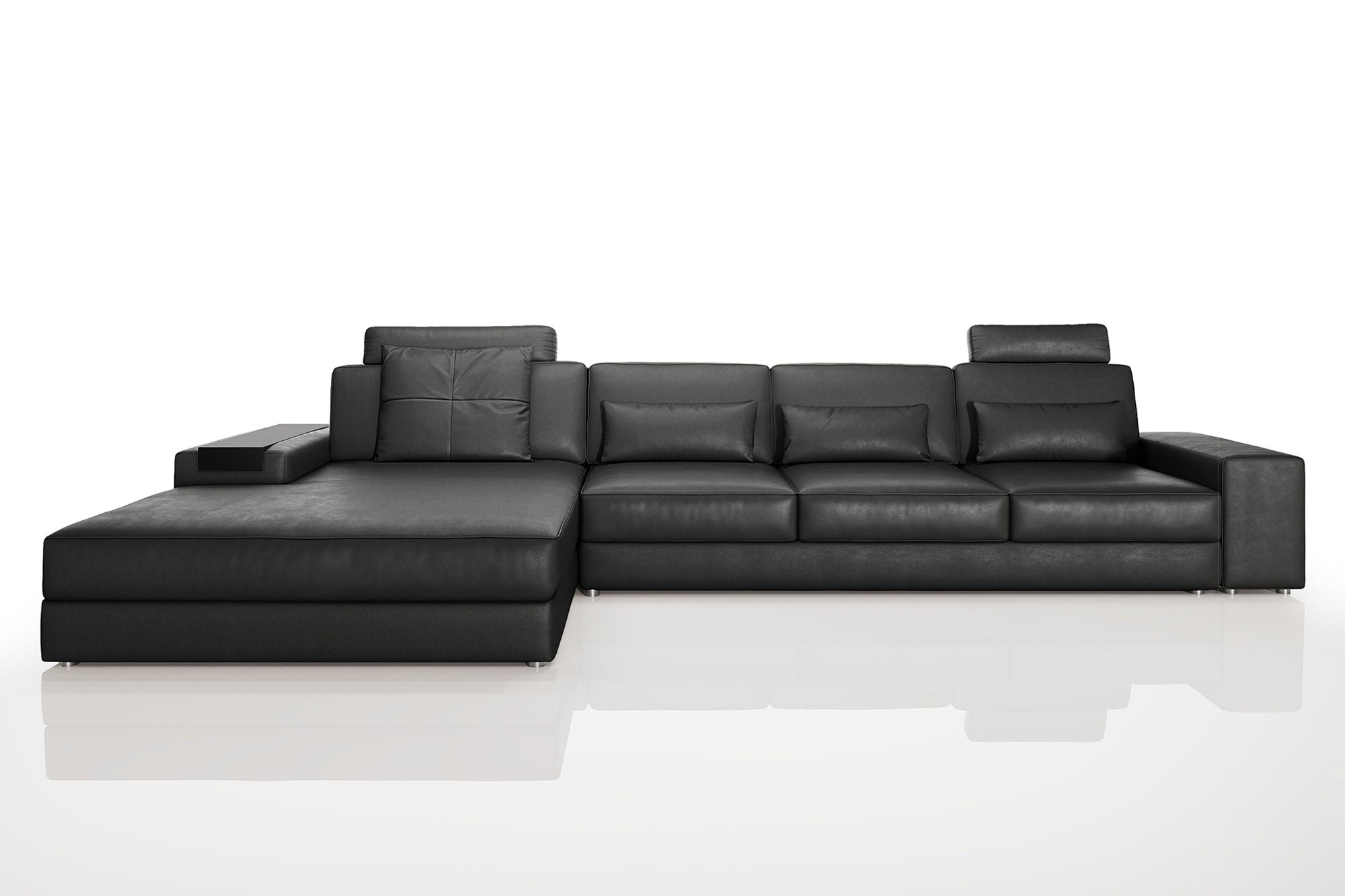 Bruno III-LG [P] Leder Wohnlandschaft L-Form