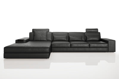 Bruno III-LG [P] Leder Wohnlandschaft L-Form