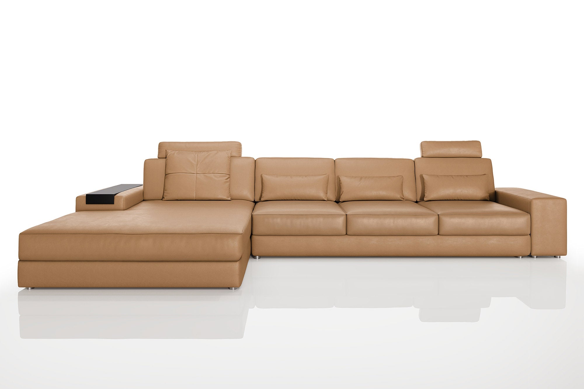 Bruno III-LG [P] Leder Wohnlandschaft L-Form