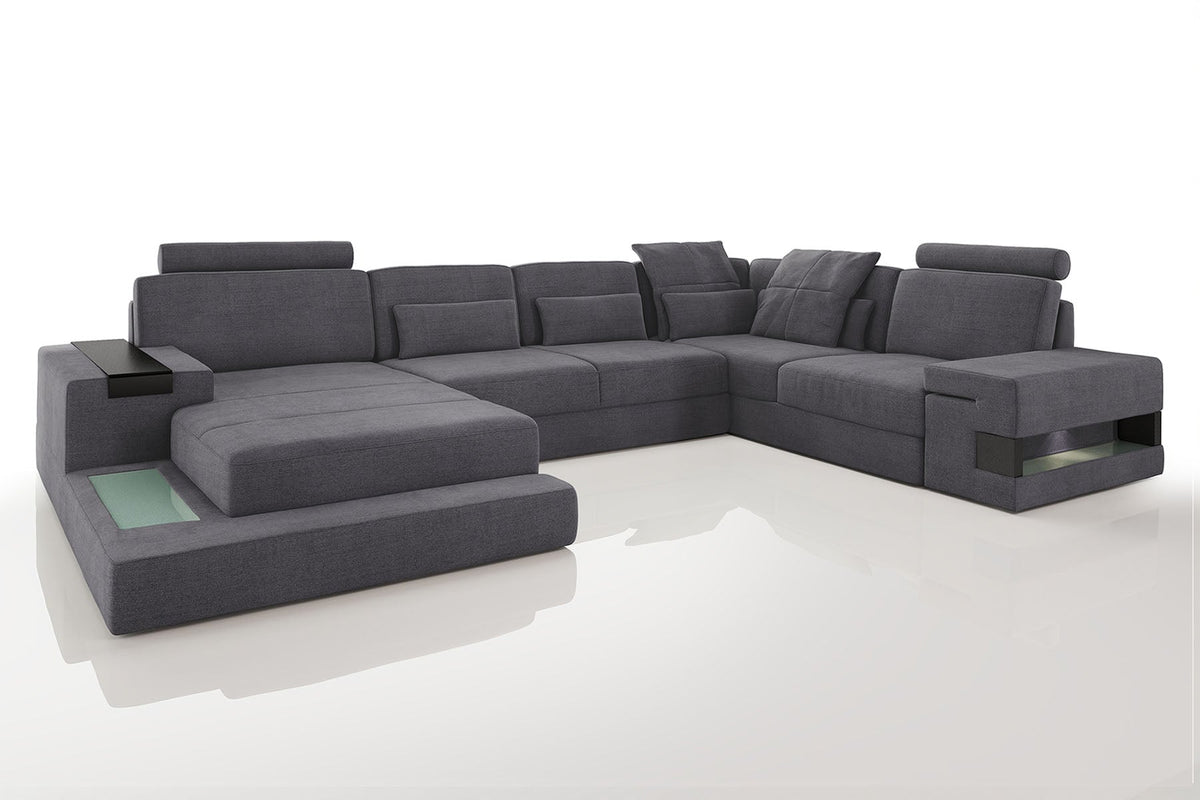 Bruno [S] Stoff Wohnlandschaft U-Ottomane