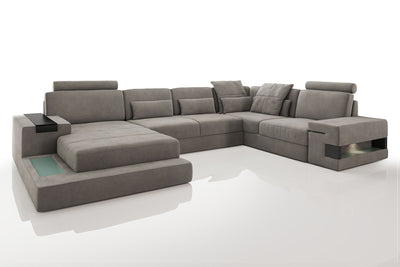 Bruno [S] Stoff Wohnlandschaft U-Ottomane