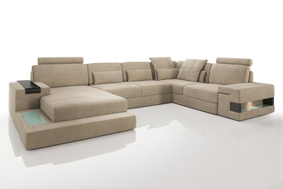 Bruno [S] Stoff Wohnlandschaft U-Ottomane
