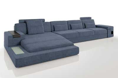 Bruno III-LG [S] Stoff Wohnlandschaft U-Ottomane