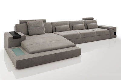 Bruno III-LG [S] Stoff Wohnlandschaft U-Ottomane
