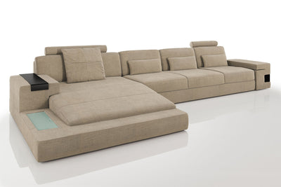 Bruno III-LG [S] Stoff Wohnlandschaft U-Ottomane