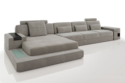 Bruno III-LG [S] Stoff Wohnlandschaft U-Ottomane