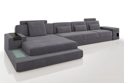 Bruno III-LG [S] Stoff Wohnlandschaft U-Ottomane