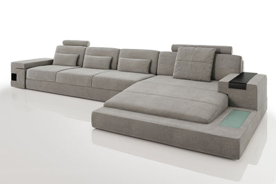 Bruno III-LG [S] Stoff Wohnlandschaft U-Ottomane
