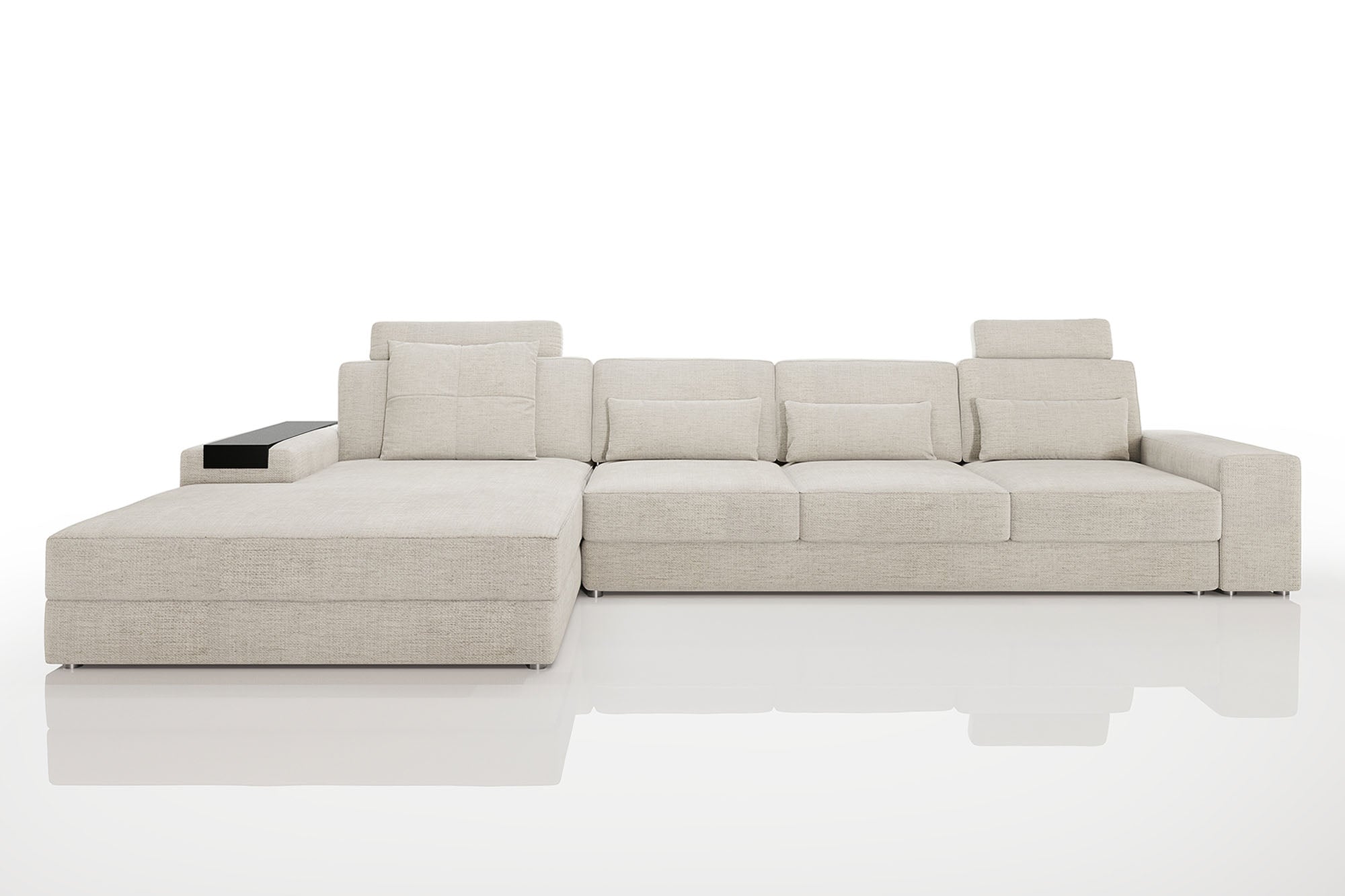 Bruno III-LG [P] Stoff Wohnlandschaft U-Ottomane