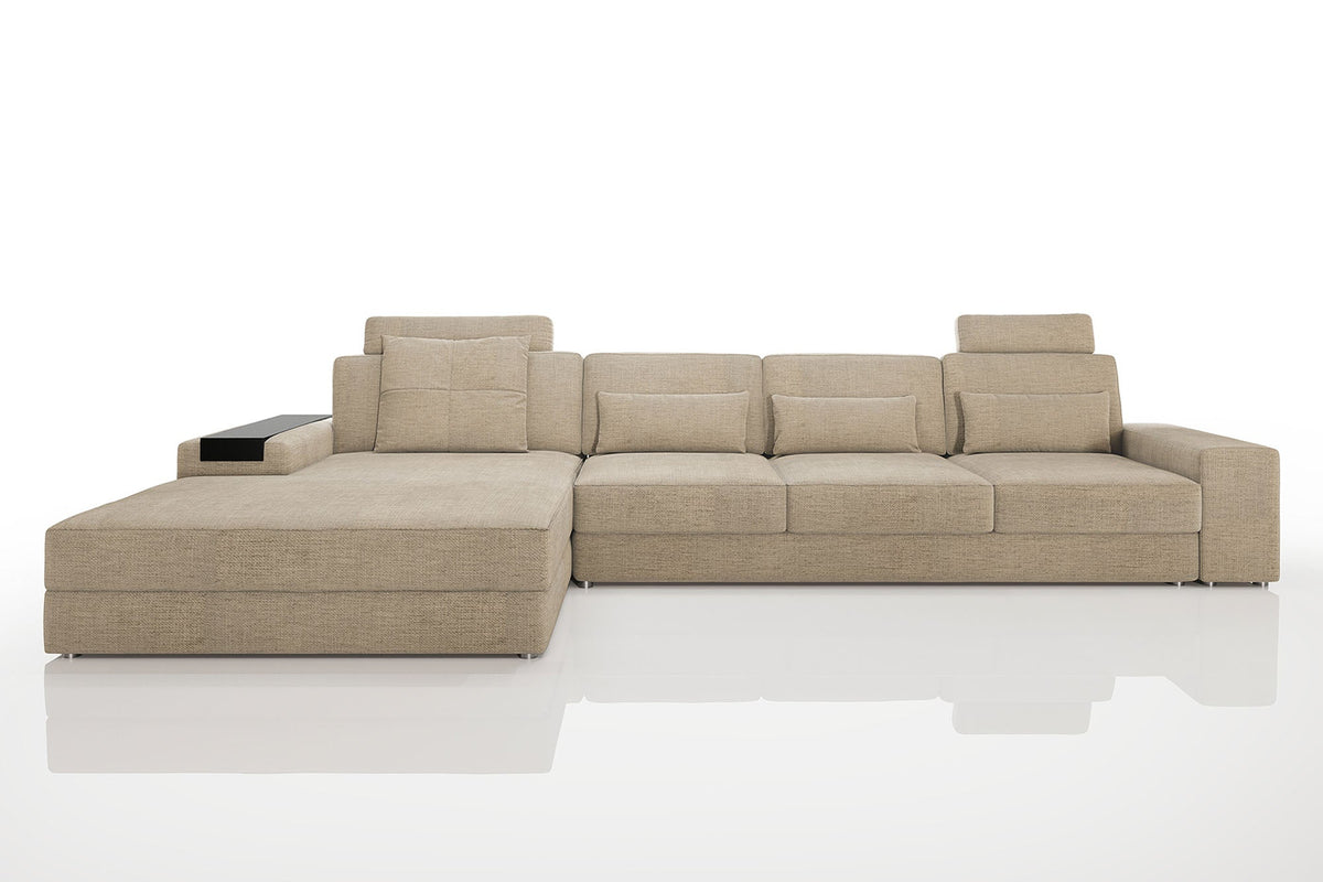 Bruno III-LG [P] Stoff Wohnlandschaft U-Ottomane