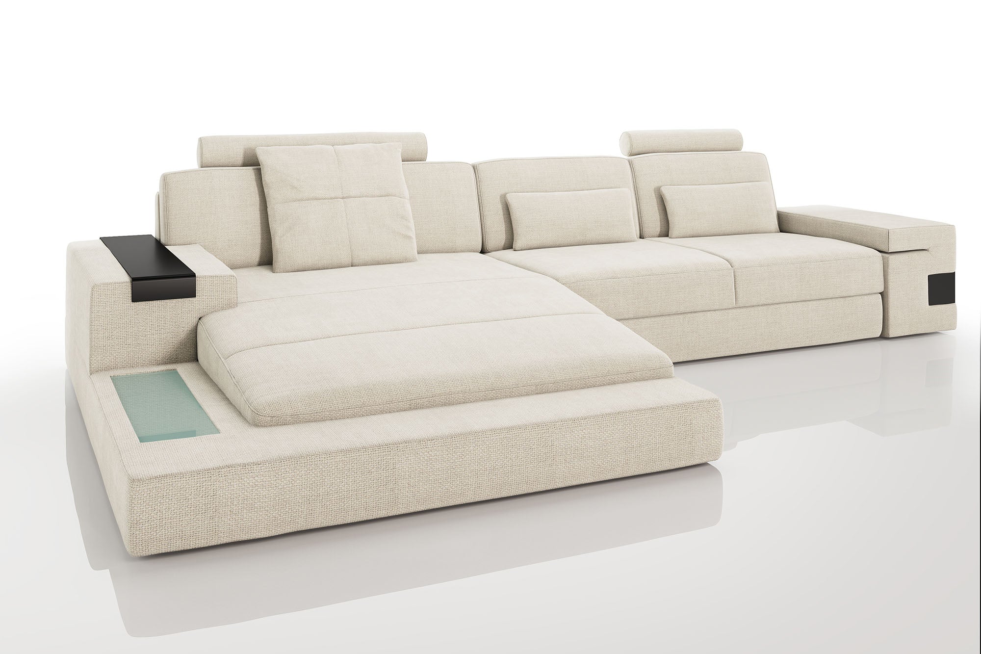 Bruno III [S] Stoffsofa mit Ottomane