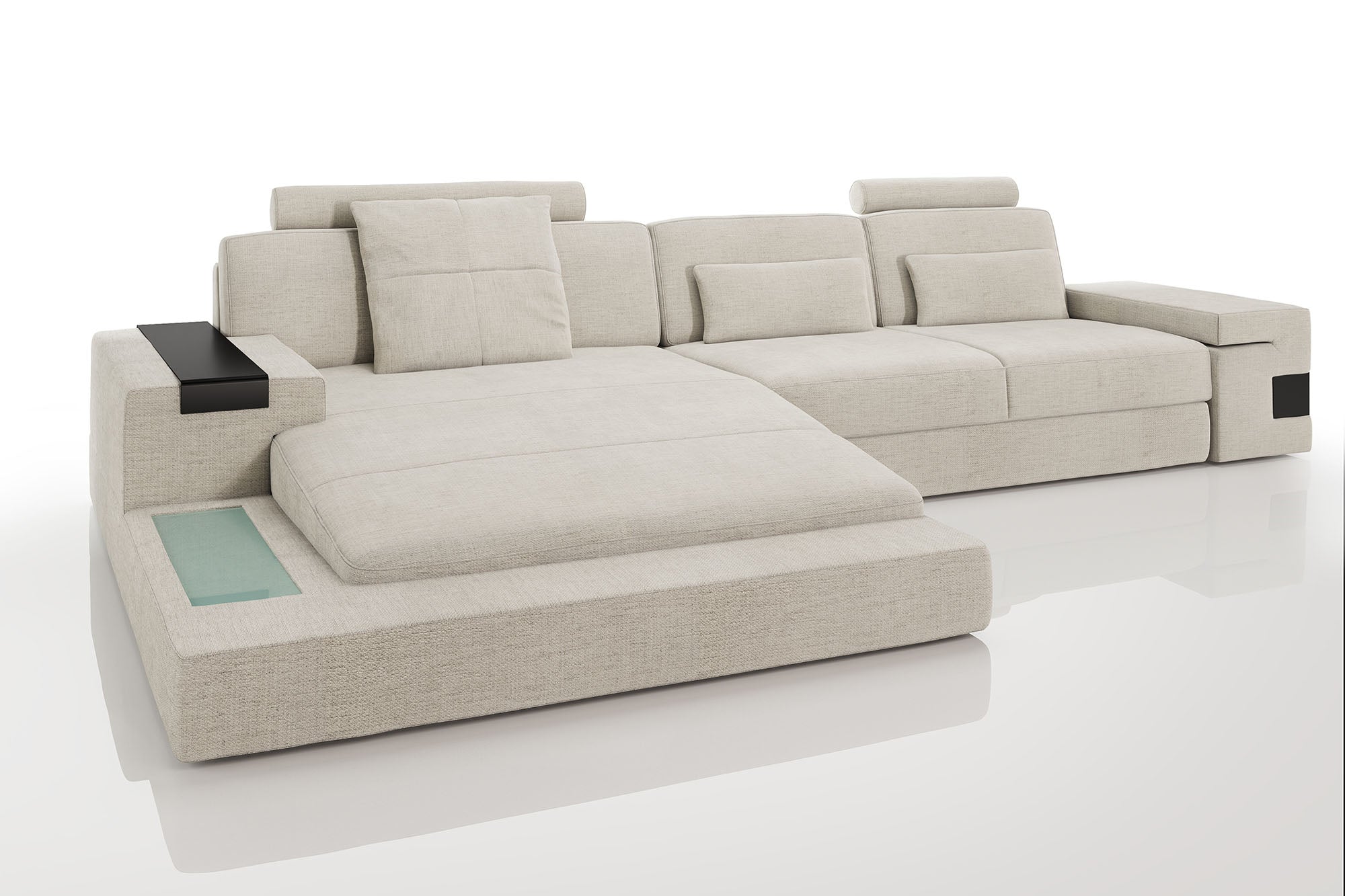 Bruno III [S] Stoffsofa mit Ottomane