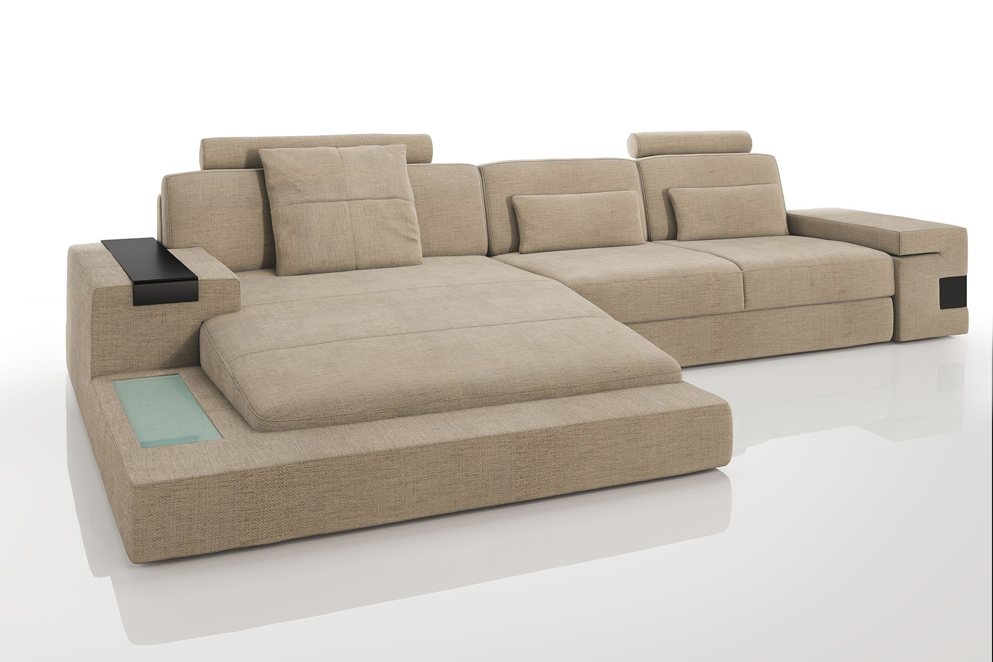 Bruno III [S] Stoffsofa mit Ottomane