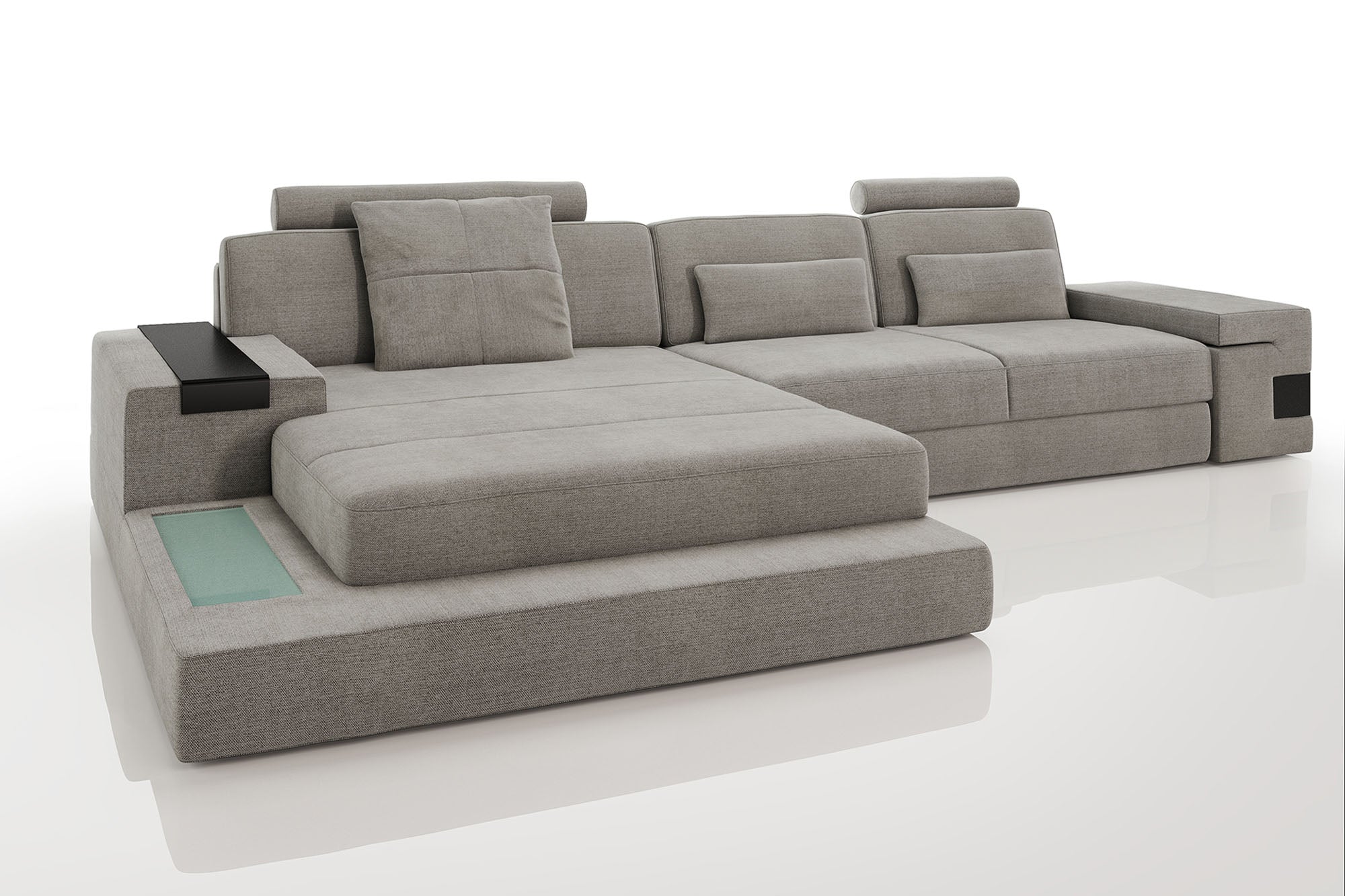 Bruno III [S] Stoffsofa mit Ottomane