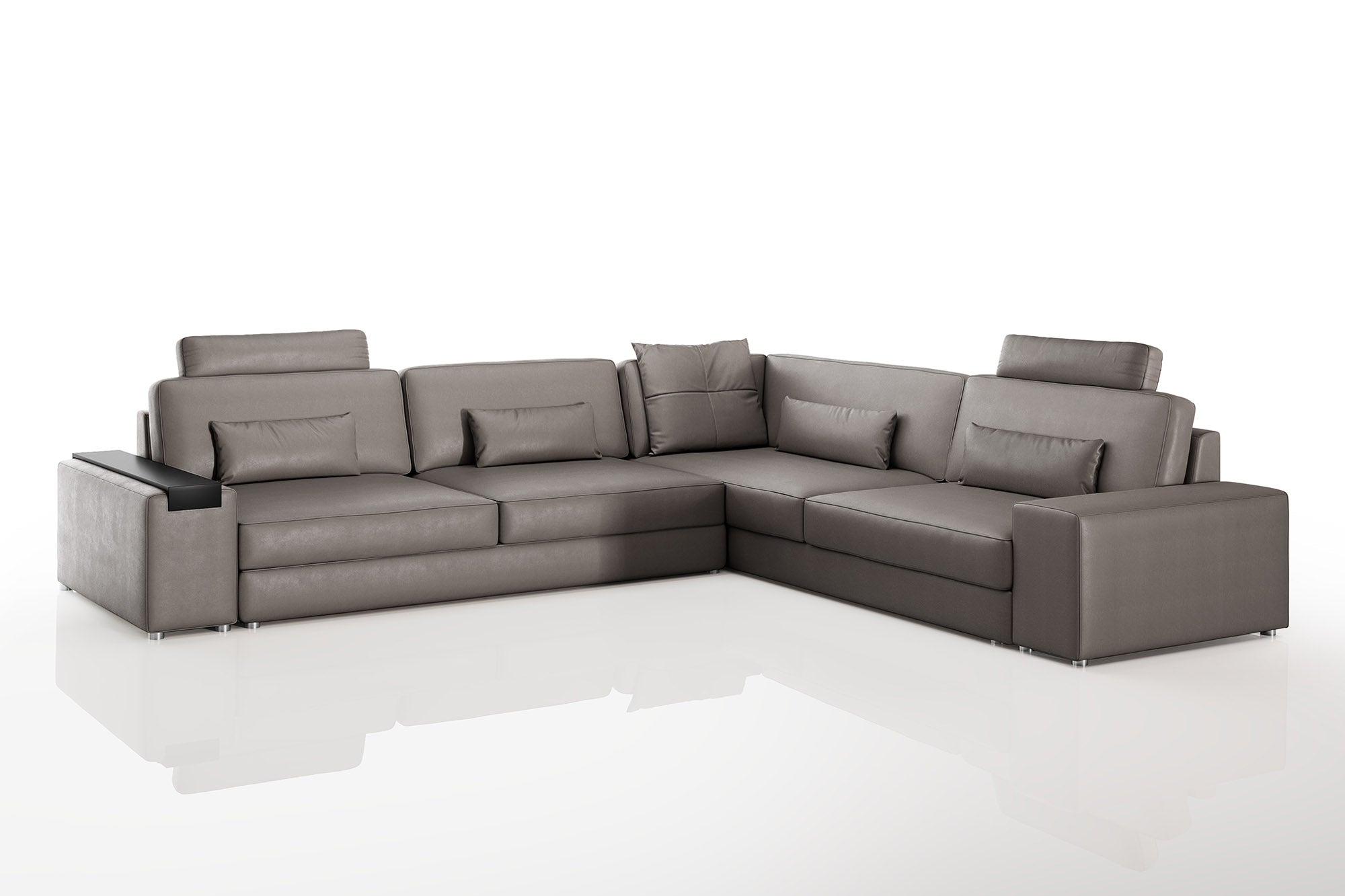 Bruno II [P] Leder Wohnlandschaft L-Form