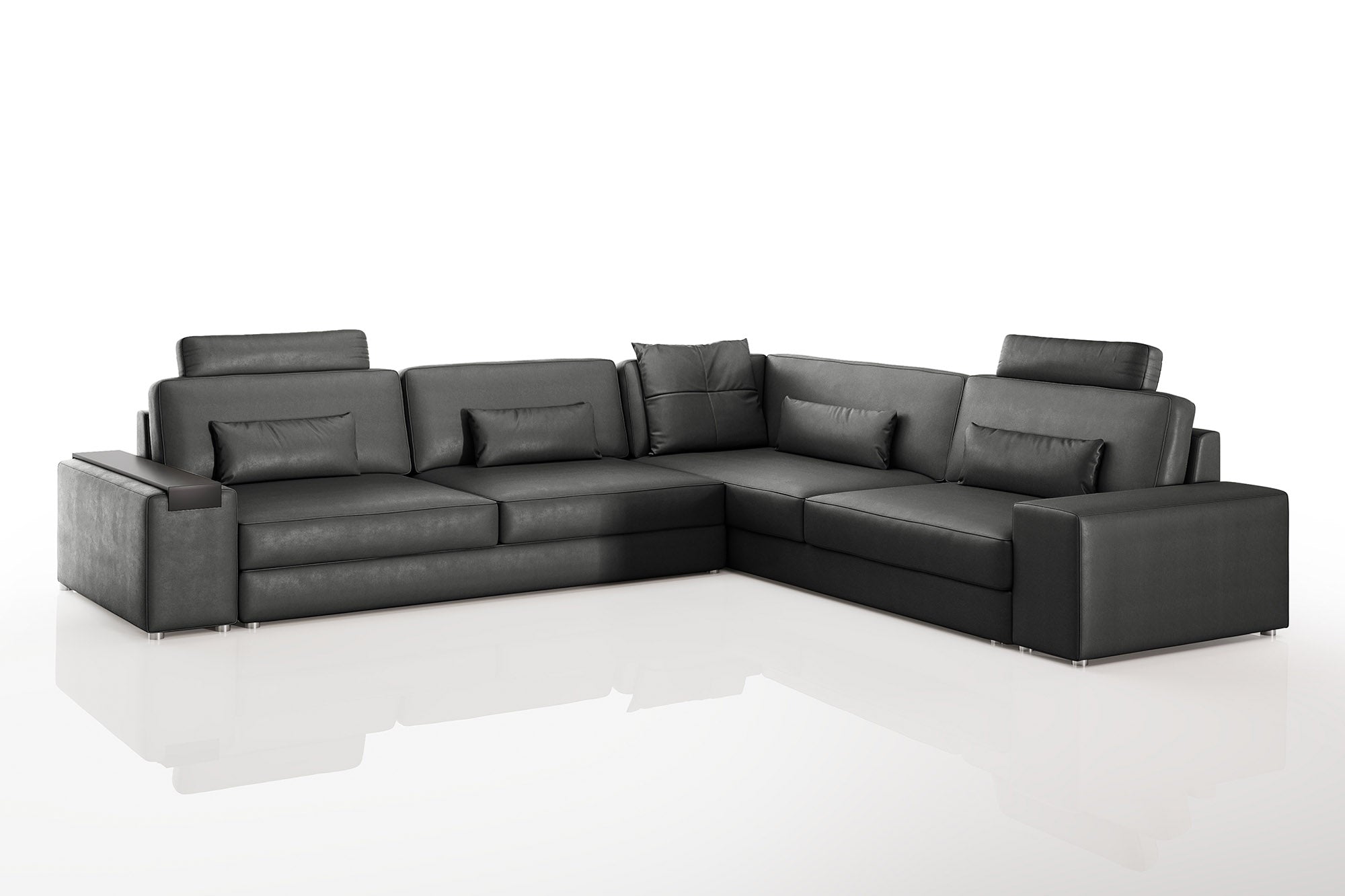 Bruno II [P] Leder Wohnlandschaft L-Form