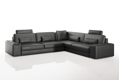 Bruno II [P] Leder Wohnlandschaft L-Form