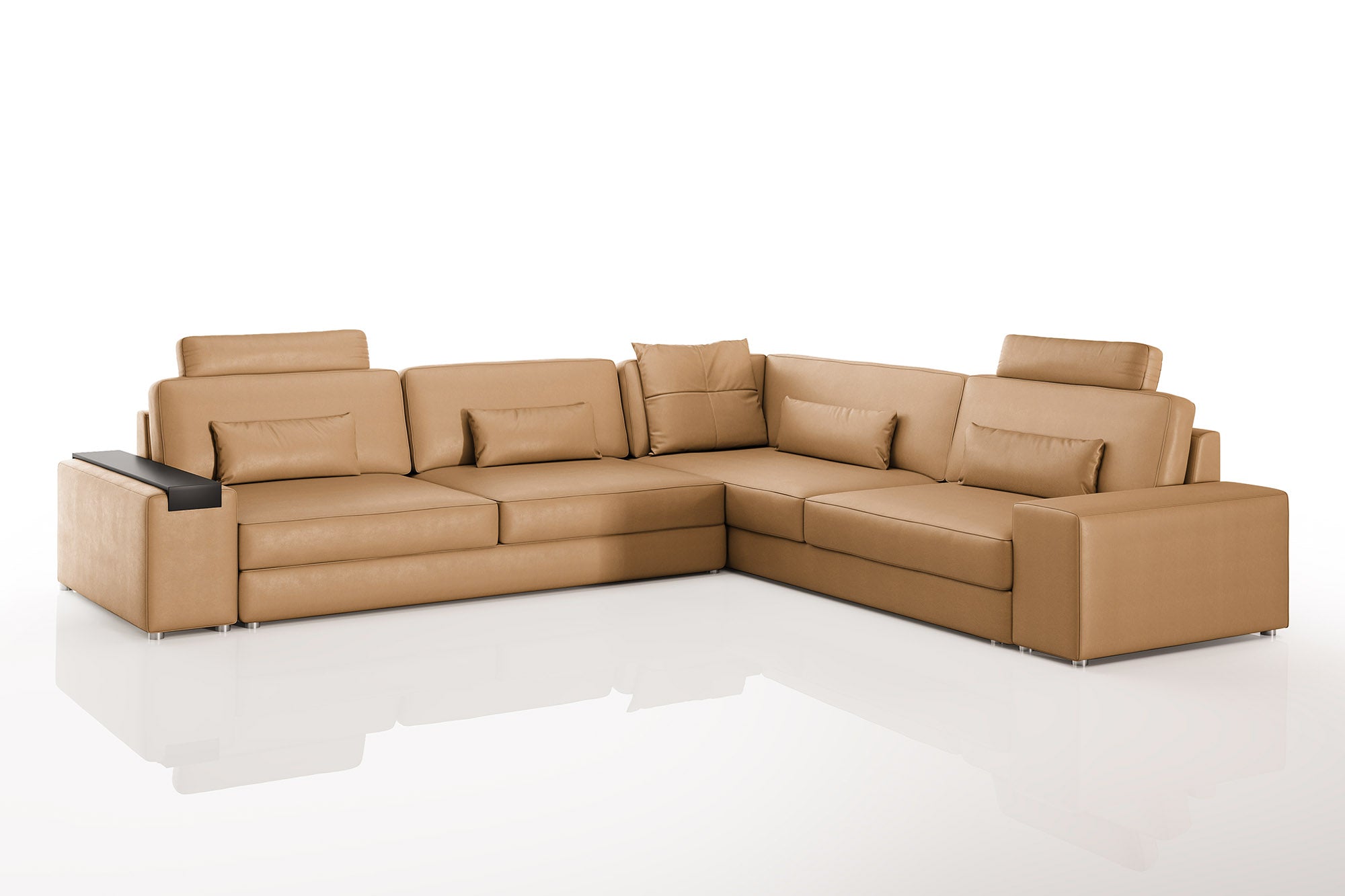 Bruno II [P] Leder Wohnlandschaft L-Form