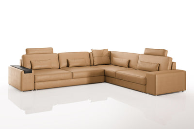 Bruno II [P] Leder Wohnlandschaft L-Form
