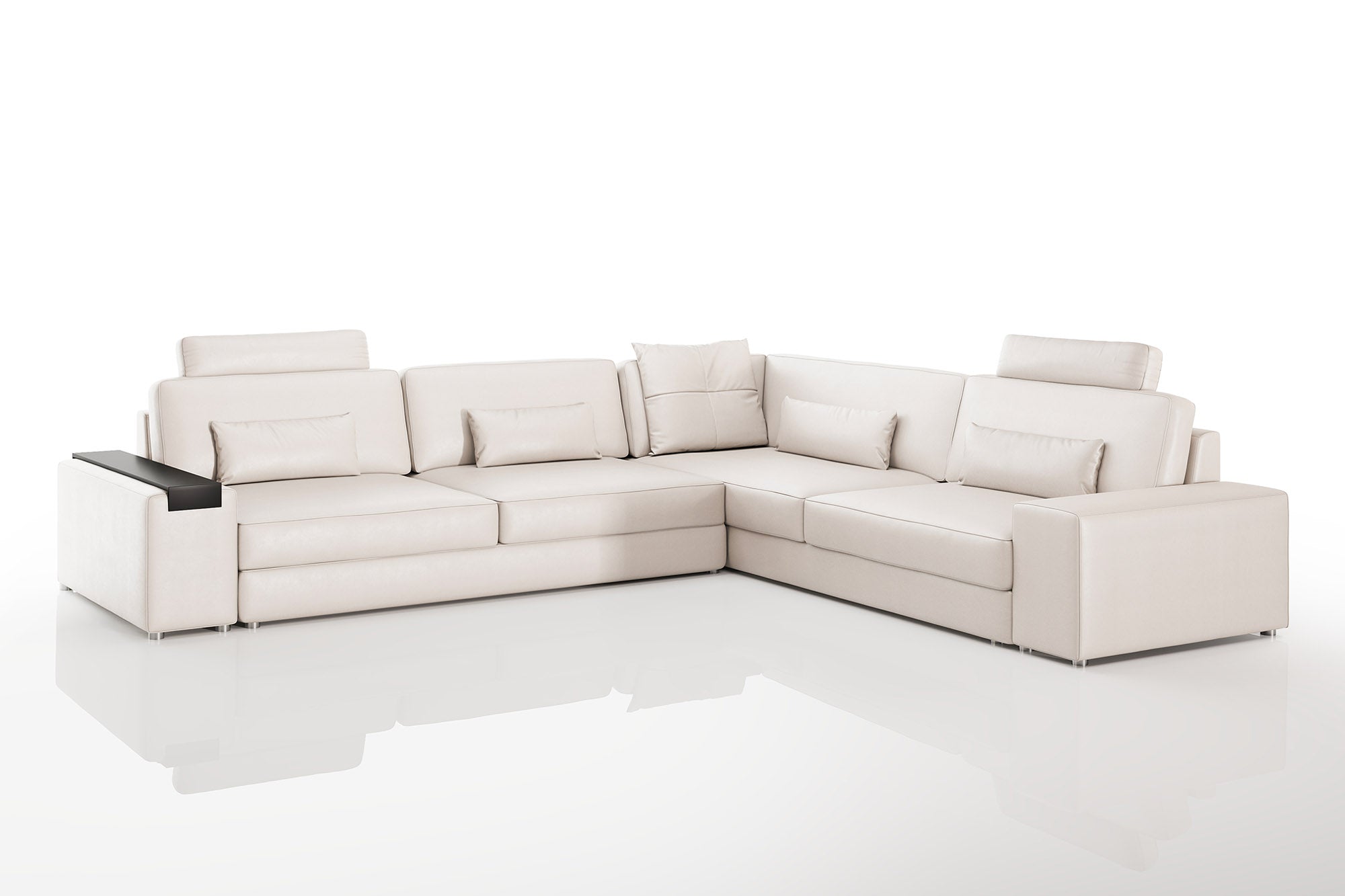 Bruno II [P] Leder Wohnlandschaft L-Form