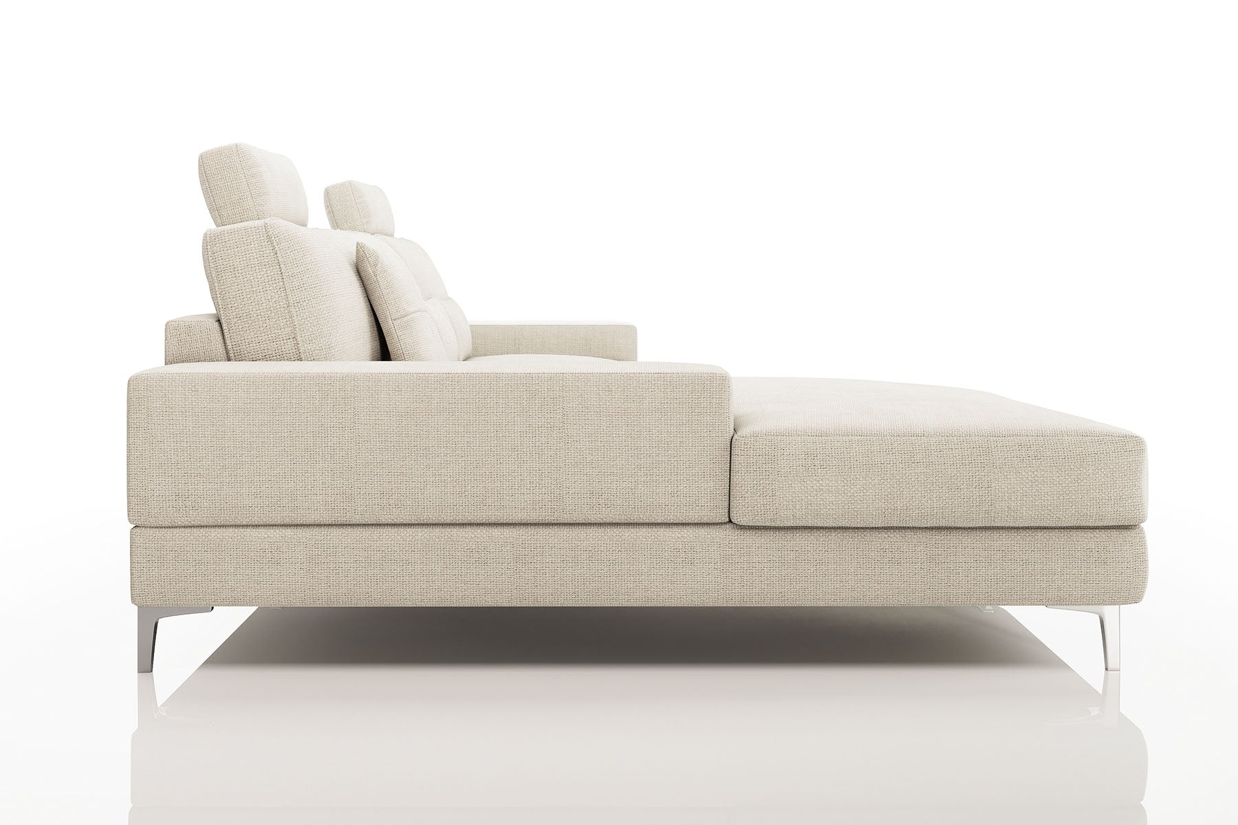Maximilian III [P] Stoffsofa mit Ottomane