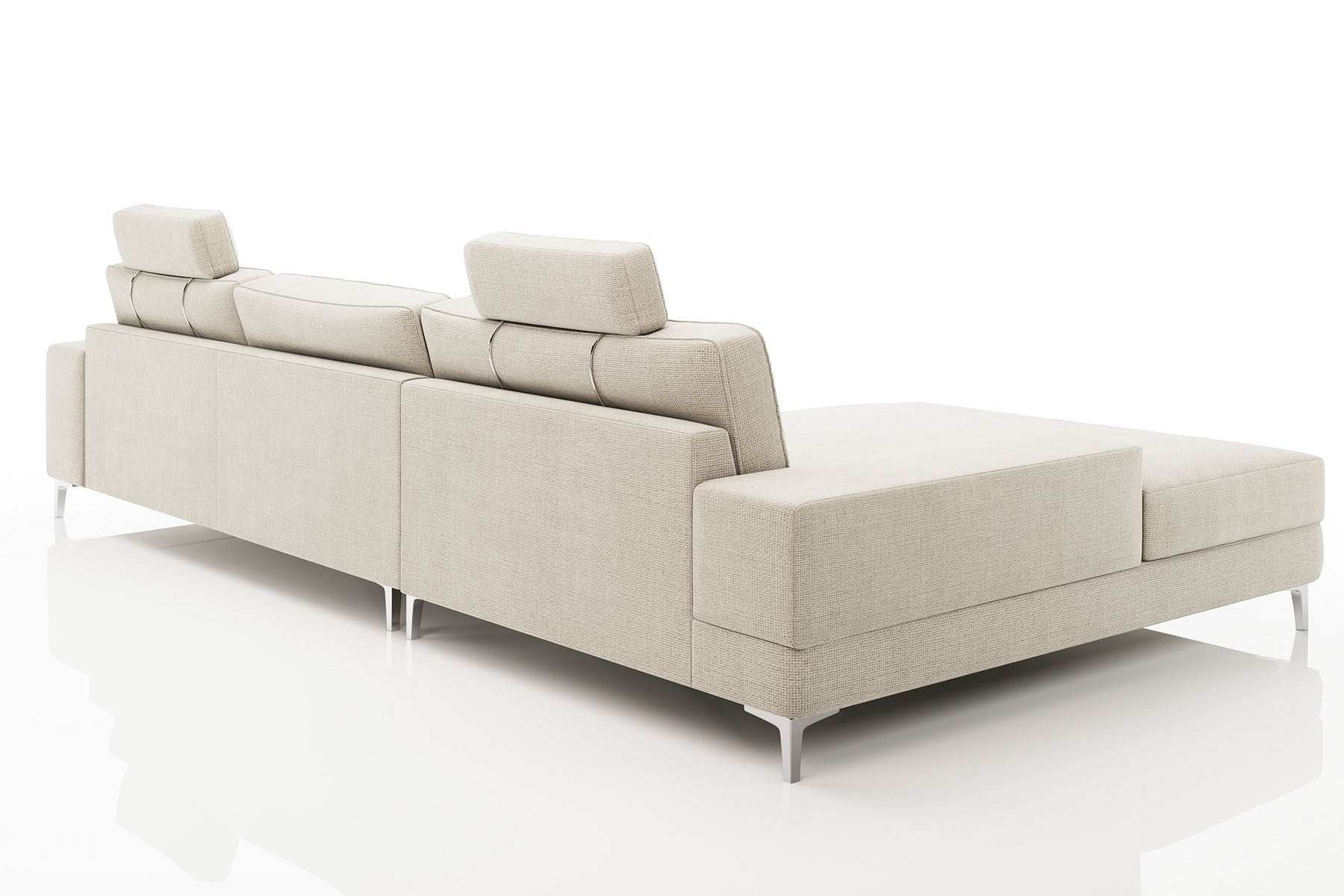Maximilian III [P] Stoffsofa mit Ottomane