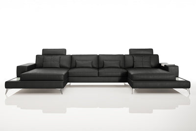 Maximilian [S] Leder Wohnlandschaft Doppel Ottomane