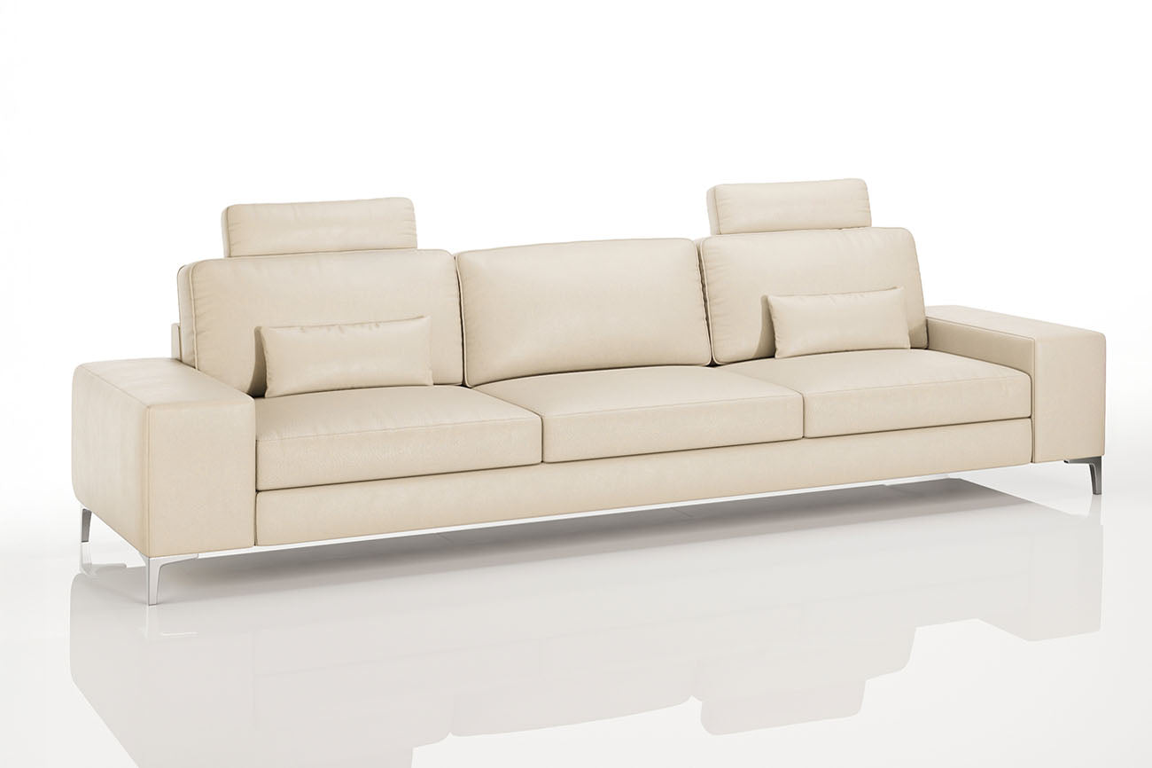 Maximilian [P] Ledersofa 3-Sitzer