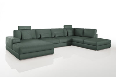 Maximilian [P] Leder Wohnlandschaft U-Ottomane