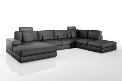 Maximilian [P] Leder Wohnlandschaft U-Ottomane
