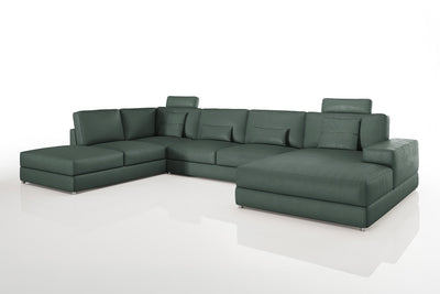 Maximilian [P] Leder Wohnlandschaft U-Ottomane