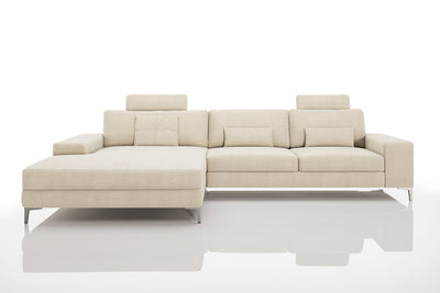 Maximilian III [P] Stoffsofa mit Ottomane