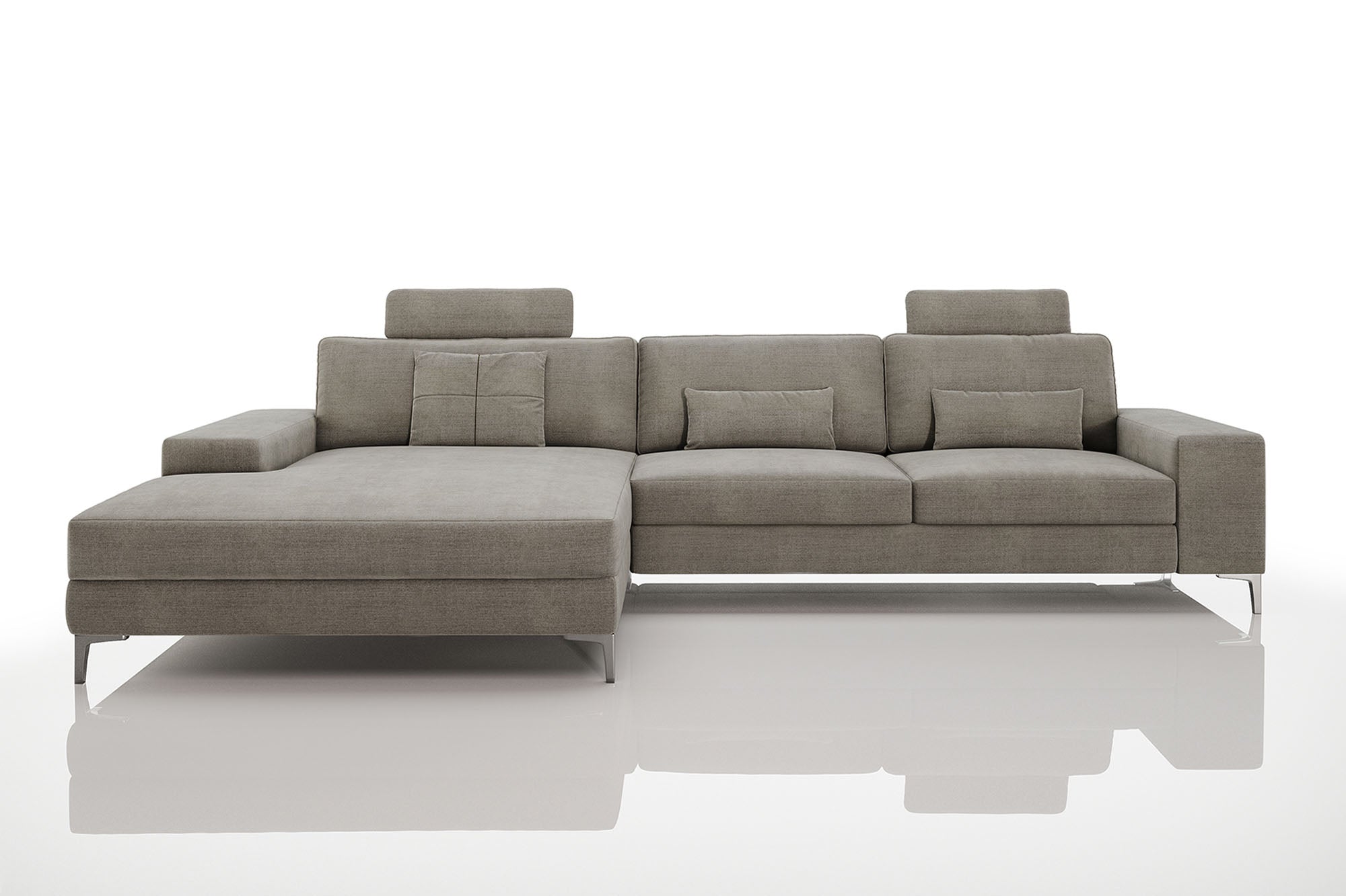 Maximilian III [P] Stoffsofa mit Ottomane